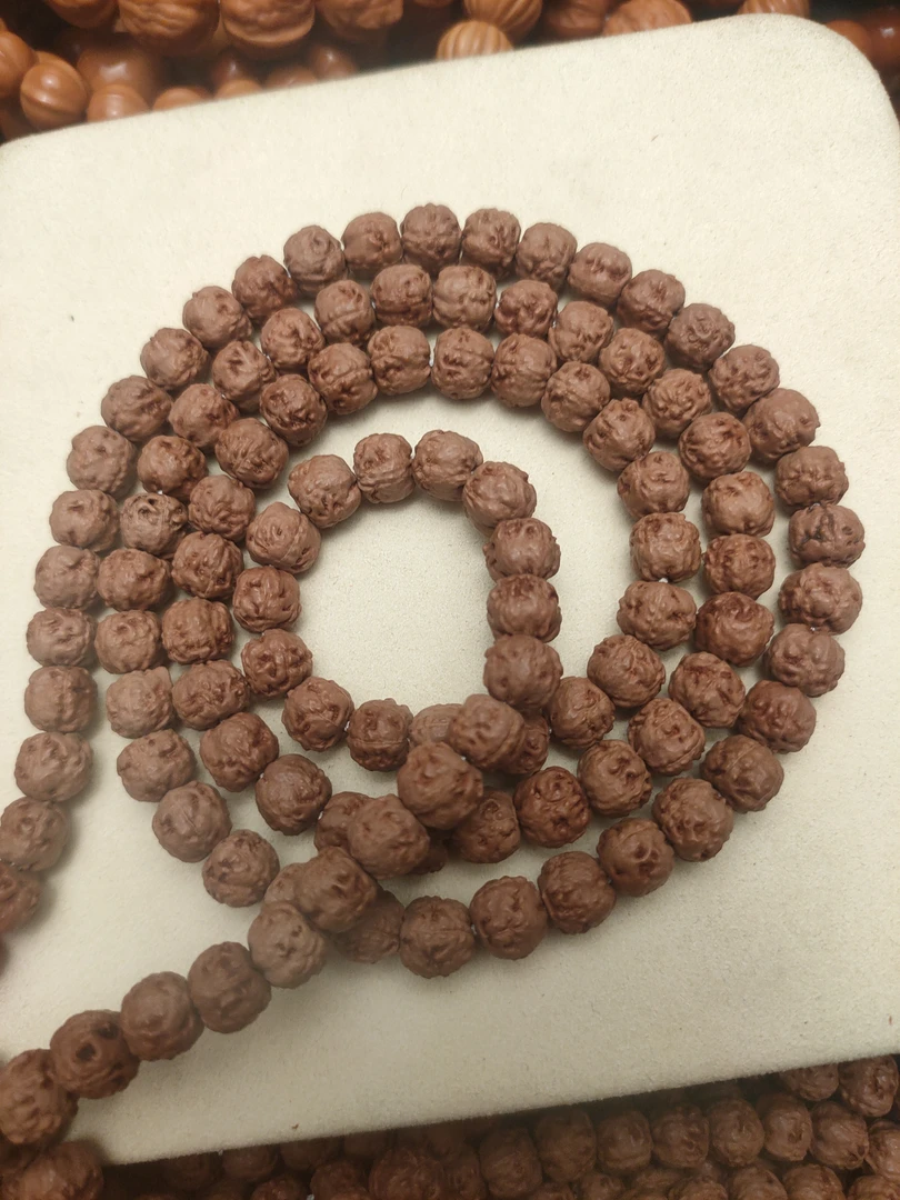 原生态红皮佛手五爪金龙108*0.9爆肉南瓜矮桩小佛手金刚菩提手串