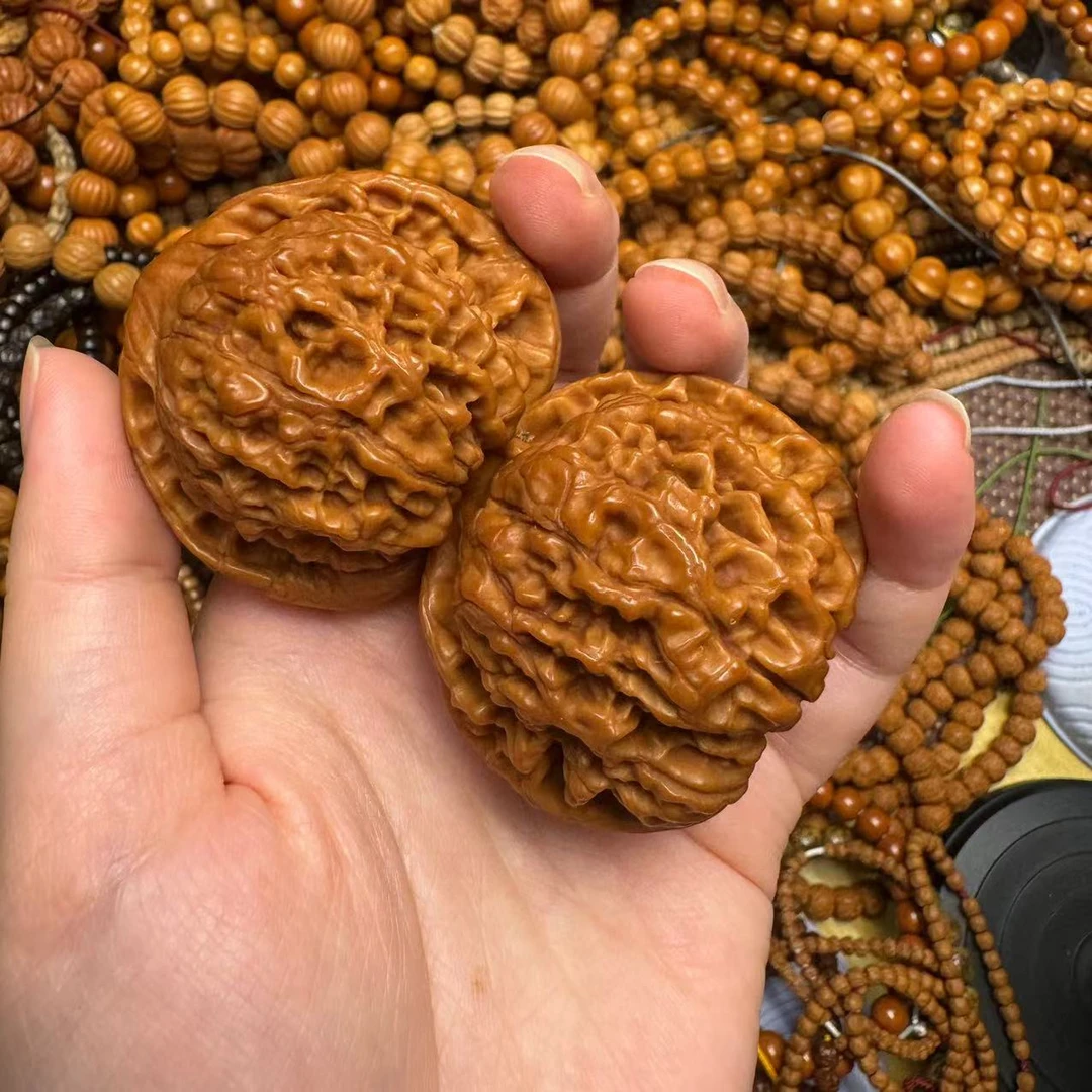 打底桃心官帽大核桃39mm左右精品文玩核桃麒麟官帽