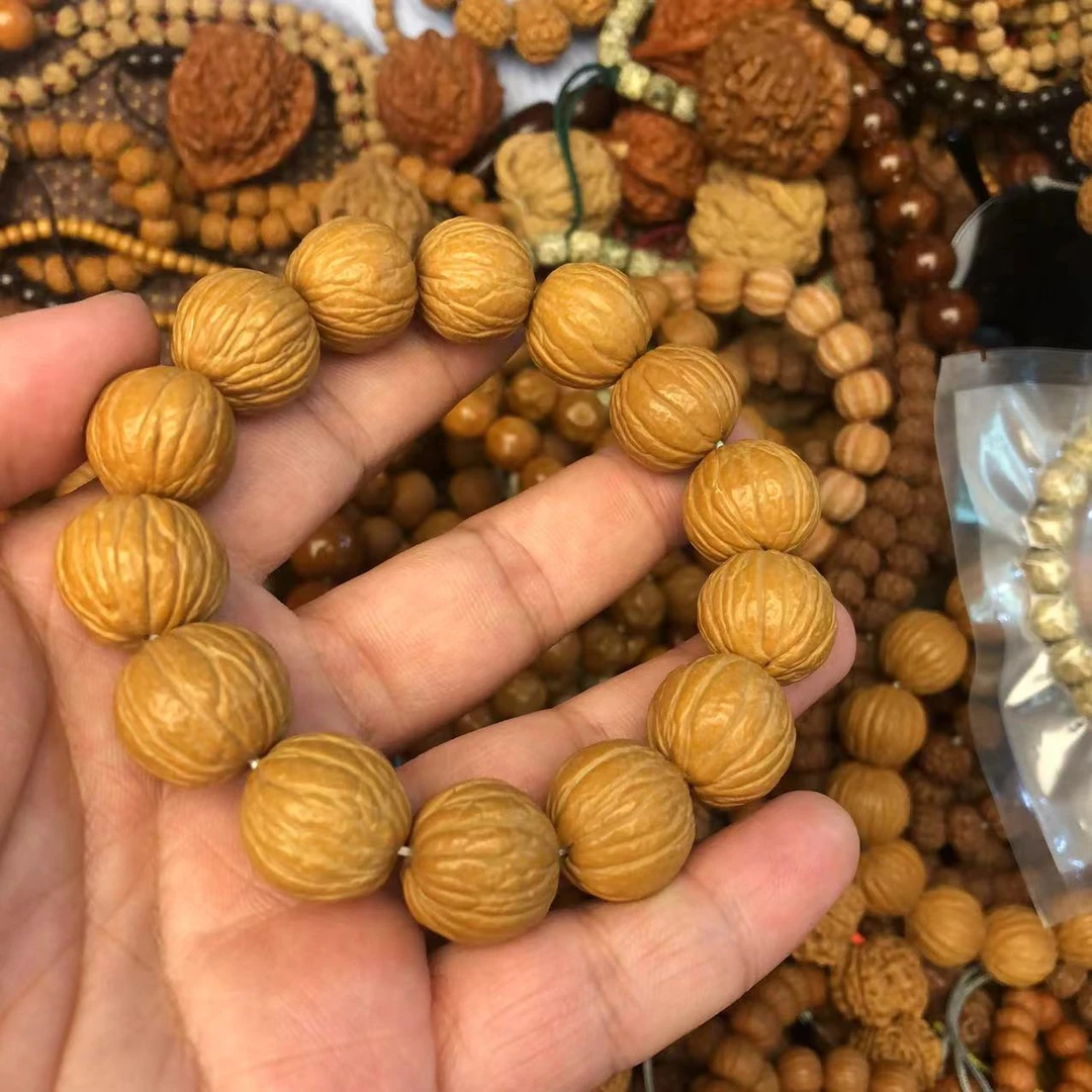 AAA直播福利 原皮猴头14-15mm左右猴头核桃手串