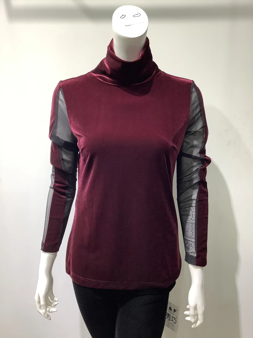 秀巧高端丝绒上衣8882