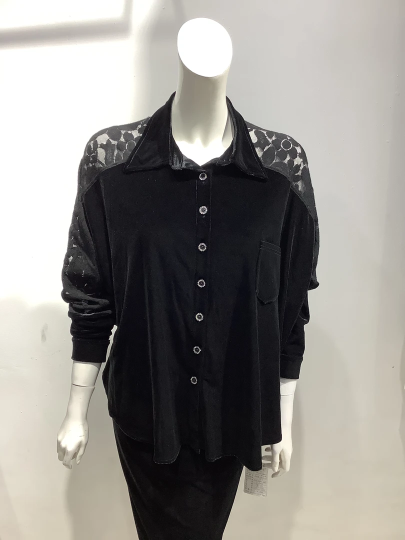 秀巧高端丝绒时尚休闲洋气7900款上衣