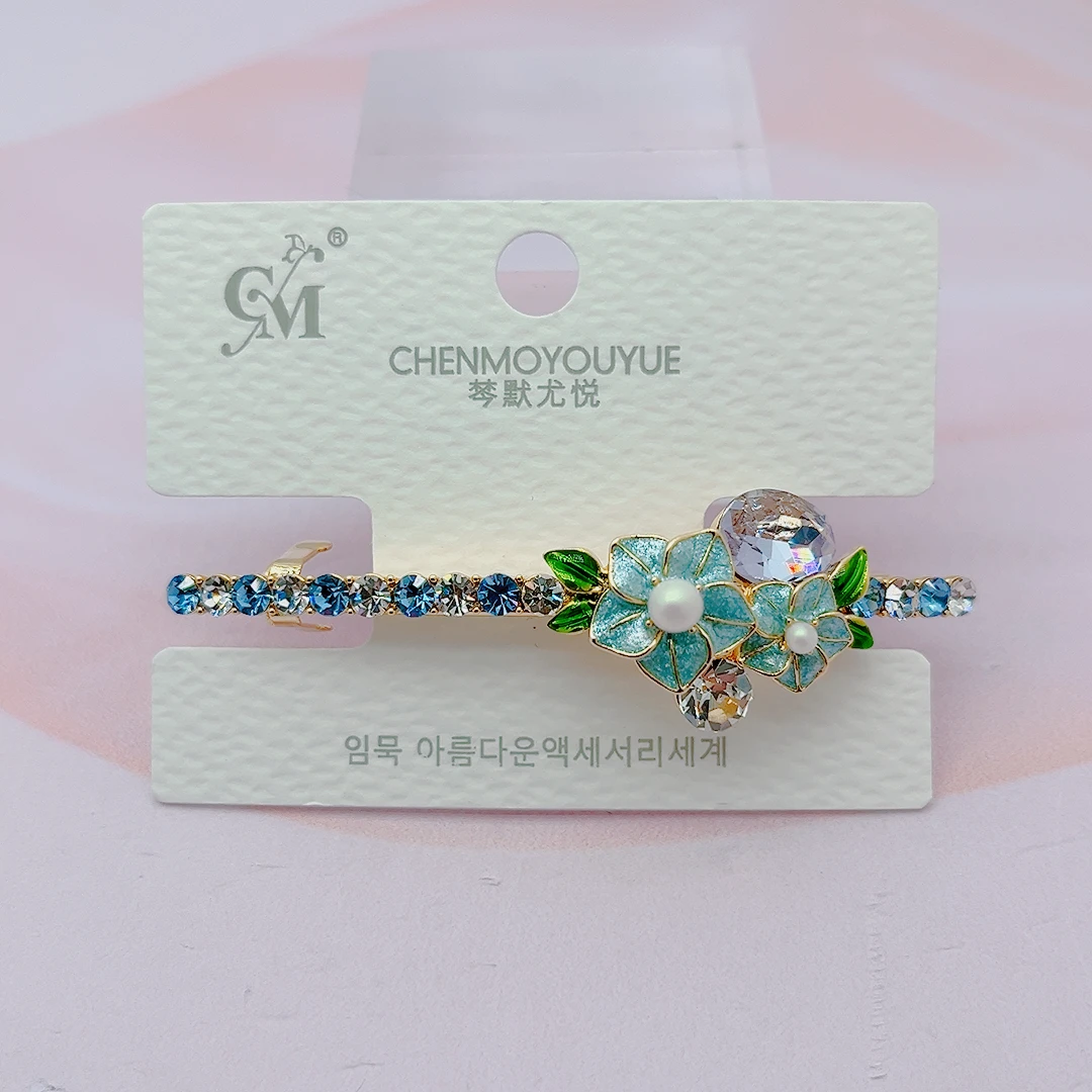 春日梨花两片夹 新款时尚边夹侧夹气质对夹饰品可爱儿童