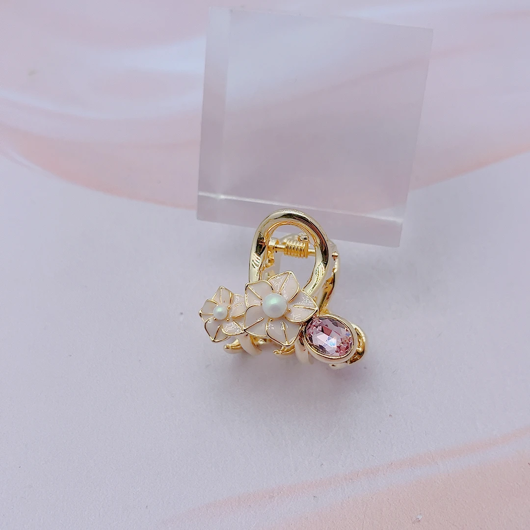 夏日梨花款小抓Z020四公分对夹公主头发卡发夹小抓夹时尚精致网红