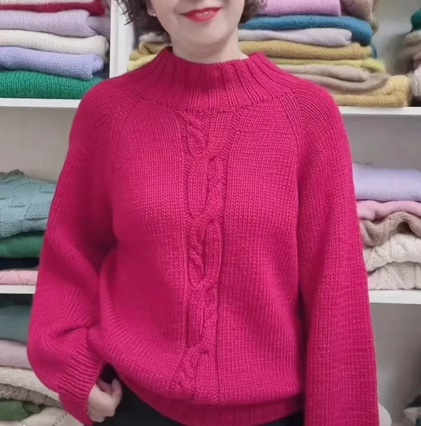 织风华新.年款套头衫 1两/团 马海毛线