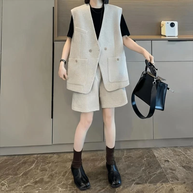 休闲别致复古两件套2024早秋大码胖MM时尚潮流宽松洋气通勤套装女