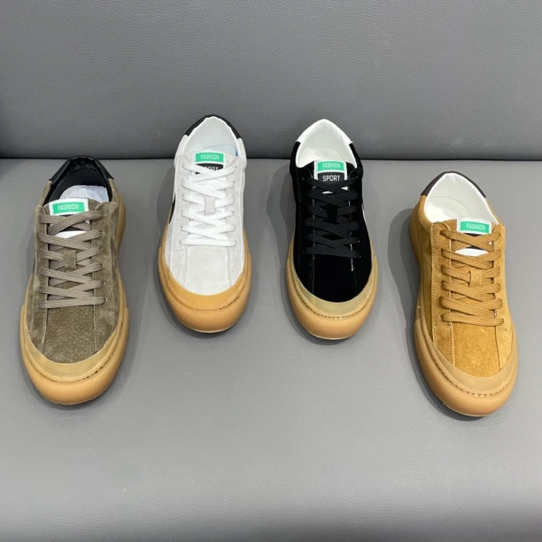 秋季新款男士韩版休闲鞋时尚百搭皮面潮男运动板鞋