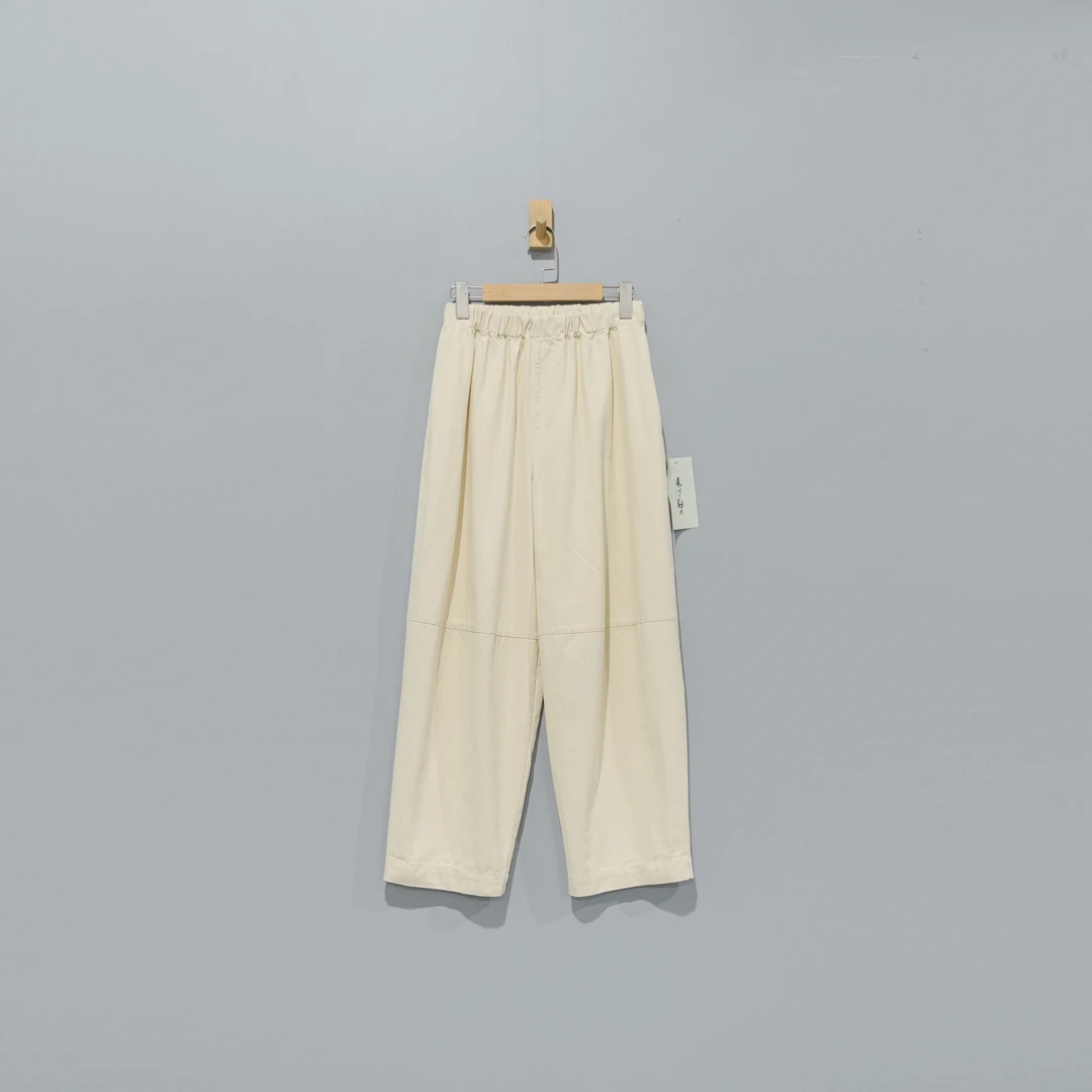 【且听风吟】0210480文艺斜纹棉分割松紧腰休闲裤 裤长95 臀围122