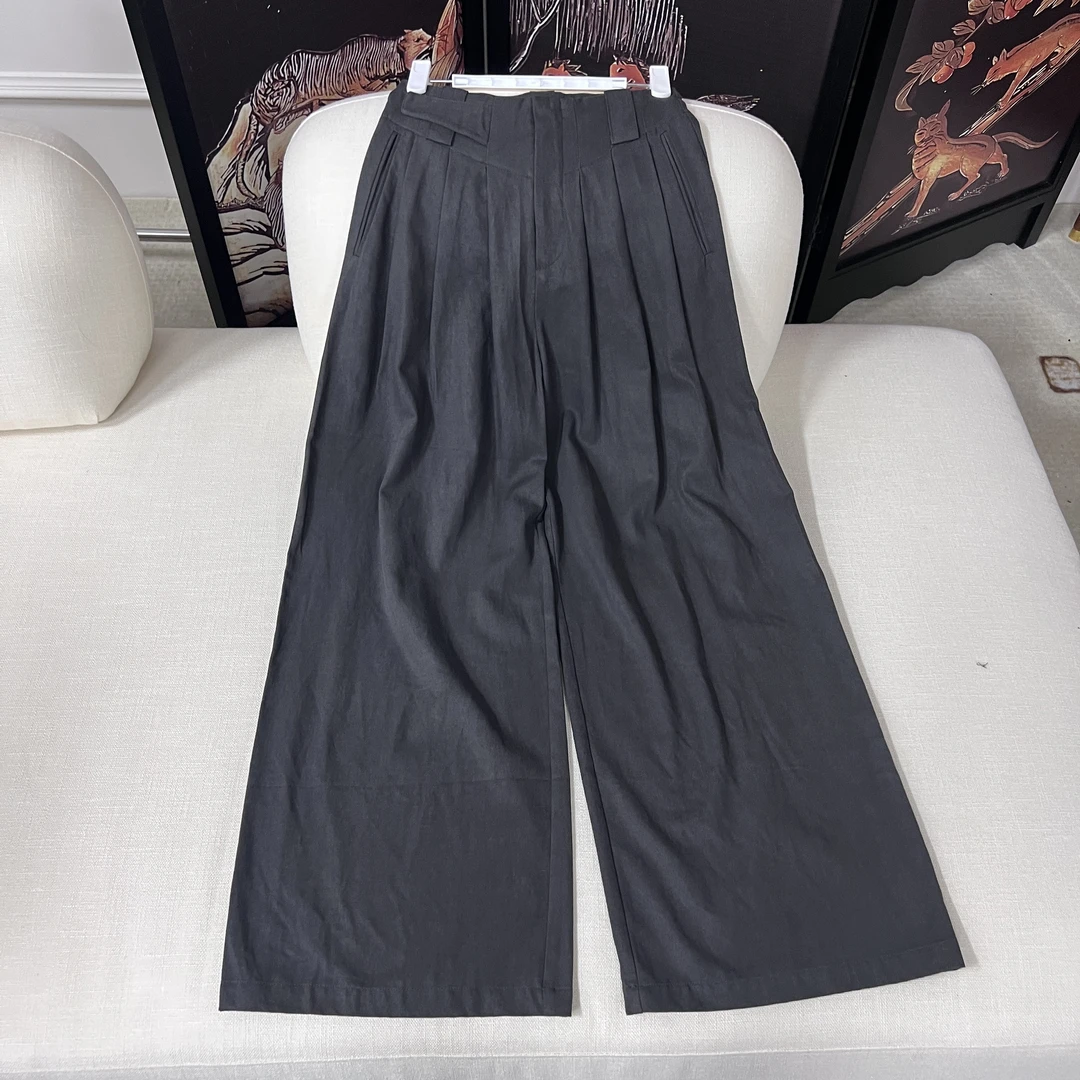 揑褶裤 时尚百搭裤  J101