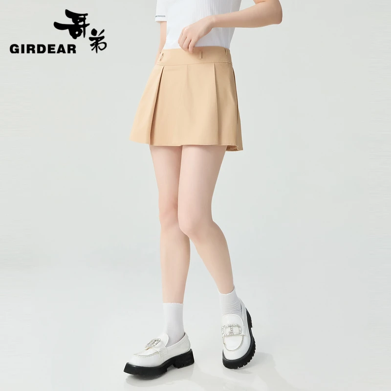 GIRDEAR/哥弟哥弟新款西装百褶裙辣妹短裙1200382