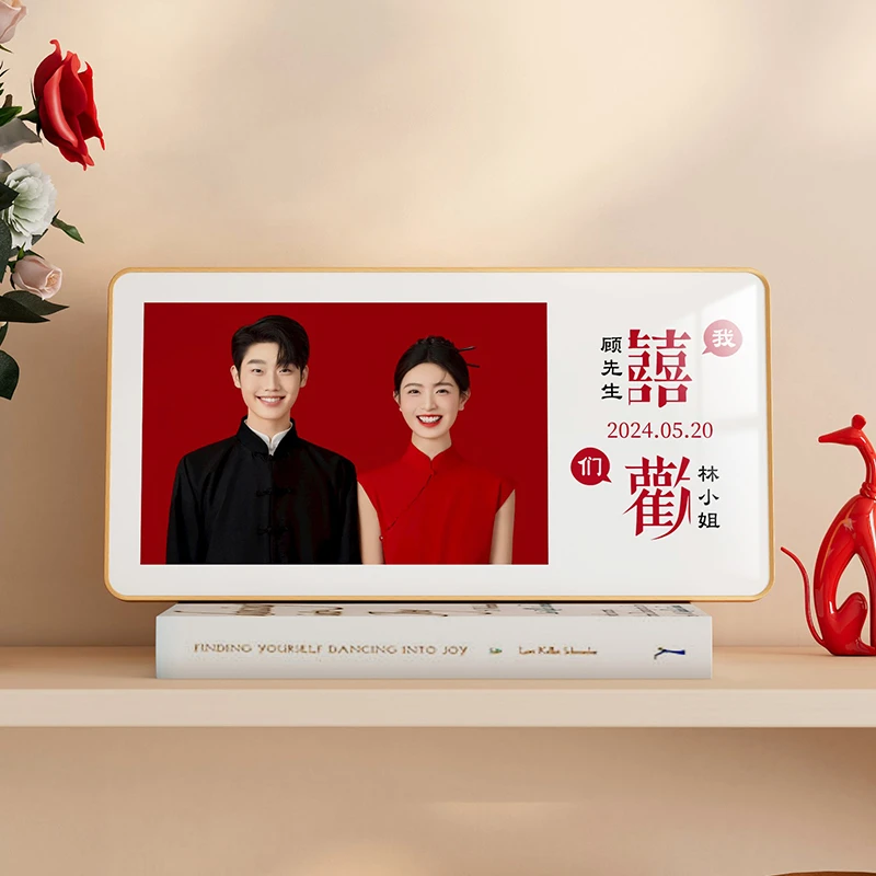 定制相框摆台结婚登记照婚纱照装饰裱框轻奢高级感洗印结婚证像框