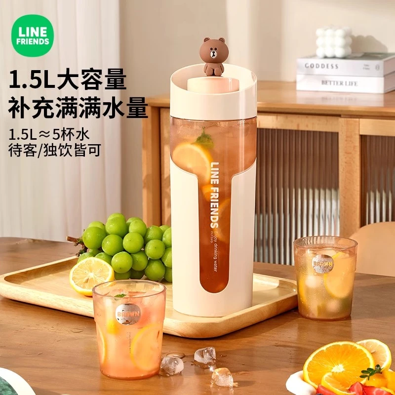 大容量冷水壶家用泡茶杯茶水分离耐高温泡茶壶凉水壶