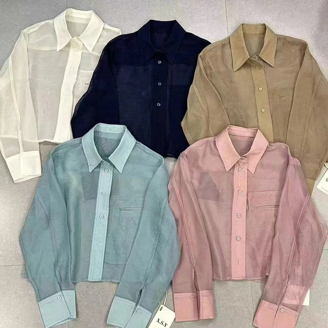 【锦衣2024夏季新款】5153韩系时尚衬衫长袖防晒外套