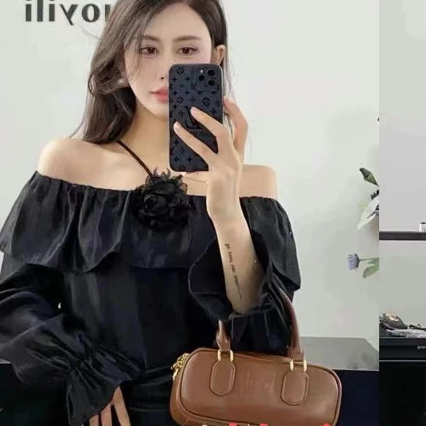 【锦衣服饰】柏8718立体花朵长袖小衫