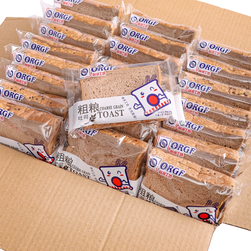 黑麦粗粮代餐面包厚切0脂营养厚切吐司压缩面包豪士团购0脂肪蛋皮