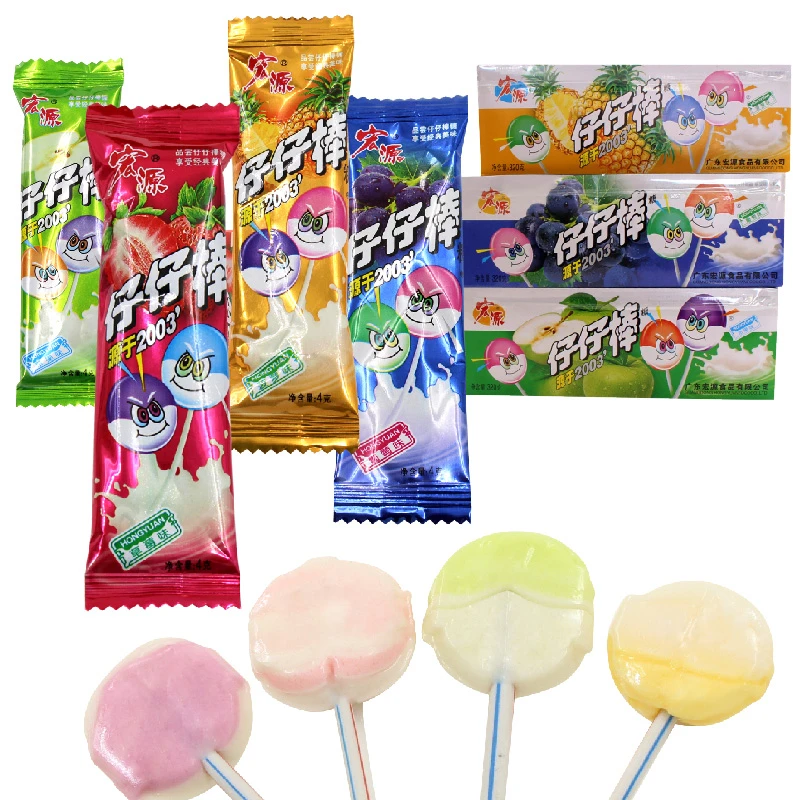 仔仔棒棒棒糖果陈皮糖混合口味网红经典怀旧童年零食糖果棒棒糖