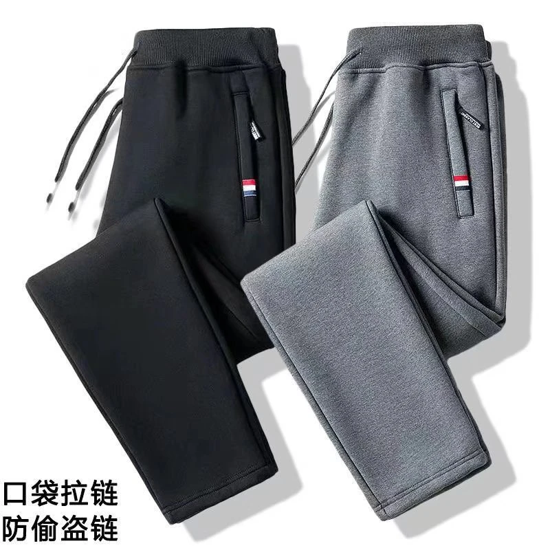 清仓捡漏裤子男休闲运动工装潮牌宽松直筒长裤春秋冬季加绒束脚卫