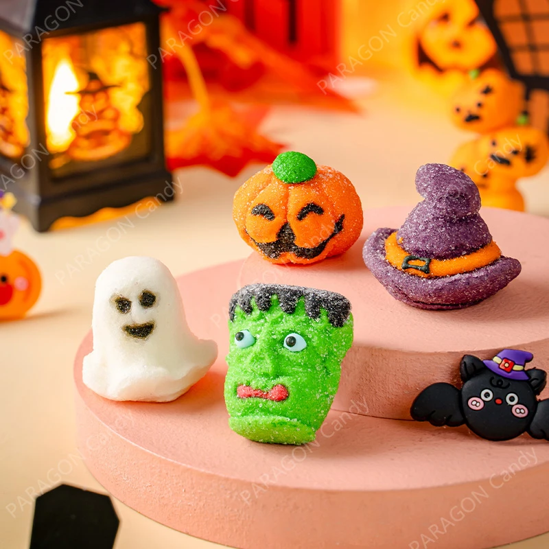 【万圣节棉花糖】节日香甜美味独立包装创意搞怪幽灵棉花糖节日礼物