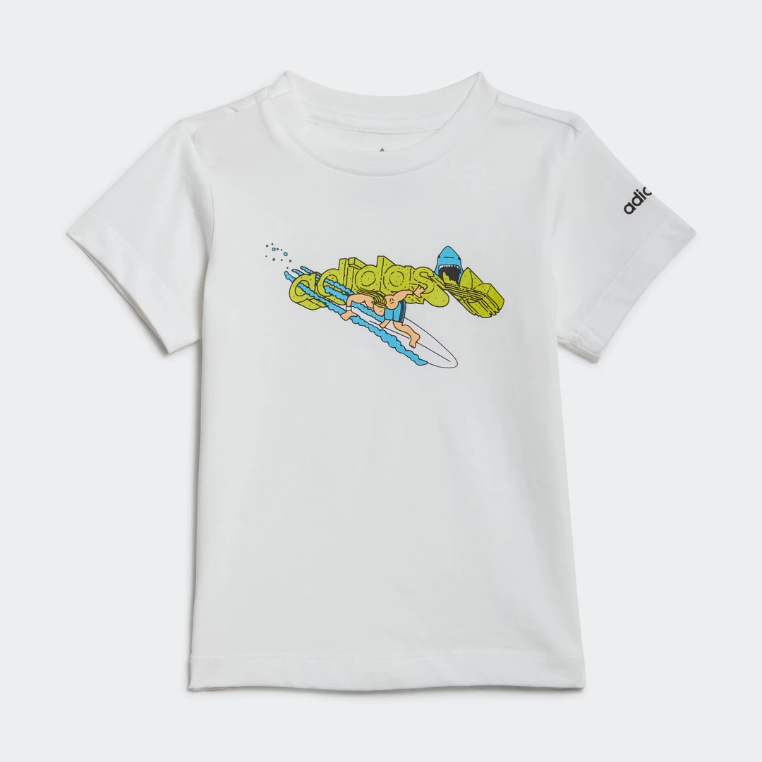 Adidas/阿迪达斯 三叶草儿童舒适透气运动短袖T恤 HE6907 HE6908