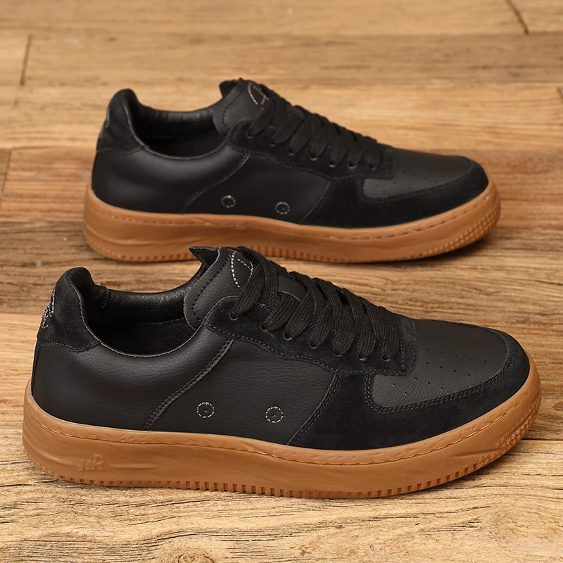 2024新款秋季男士百搭休闲鞋板鞋男生潮鞋潮牌高档潮款男鞋德训鞋