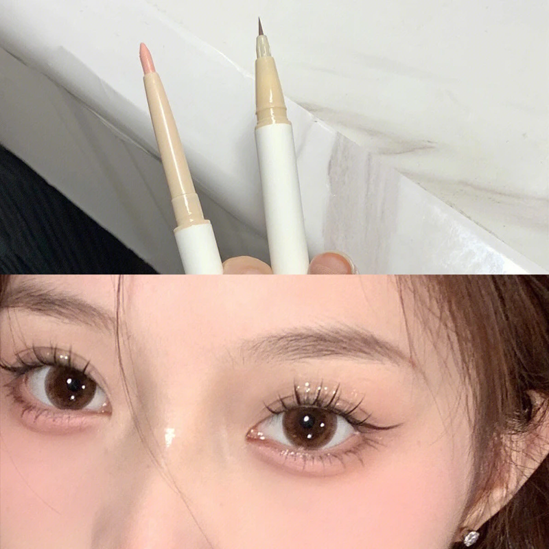 妈生感卧蚕笔提亮下至二合一双头防水不晕染高光立体极细阴影液笔