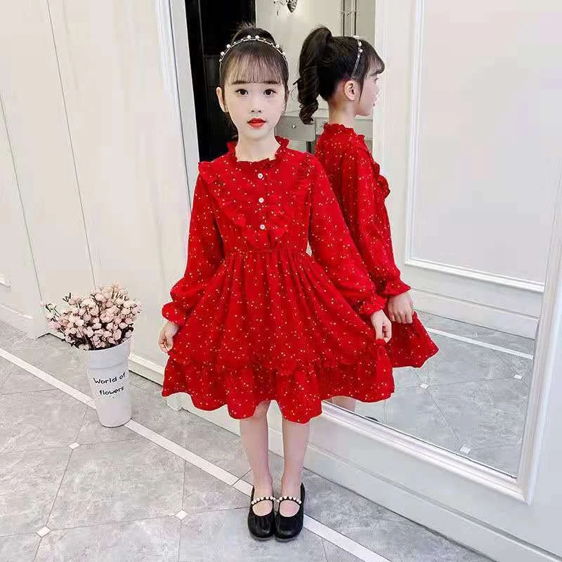 女童秋装连衣裙2025新款洋气长袖裙子女孩春装童装儿童网红公主裙