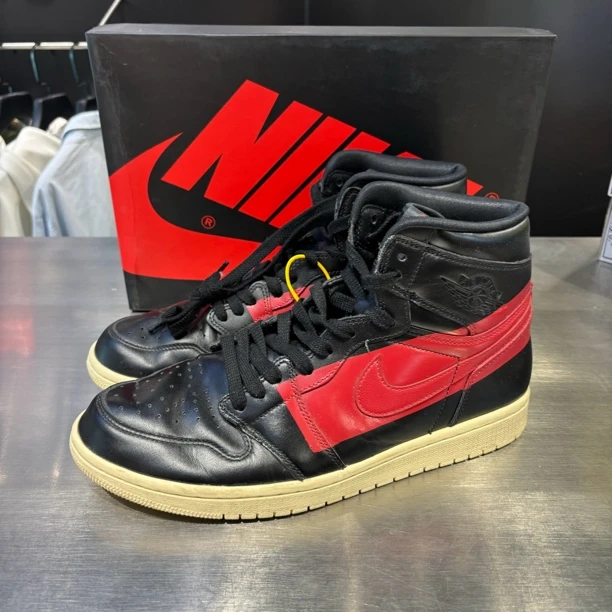 捡漏aj1黑红 45码 中古原盒 399好价球鞋