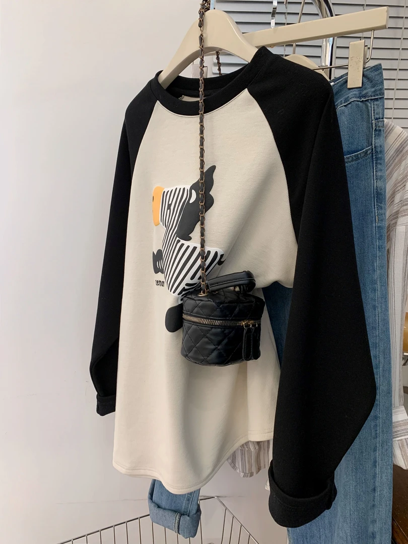 打底衫女秋冬2025新款内搭加厚中长款遮屁股高级感时尚可外穿T恤