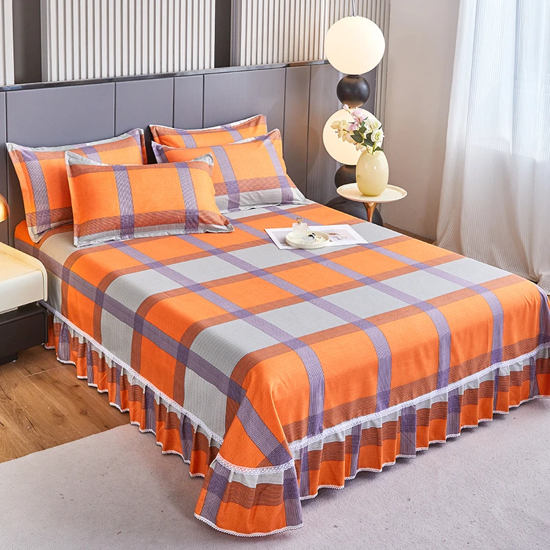 【下单送枕套】加厚床裙床单床罩韩版公主风家用防尘保护床垫裙罩