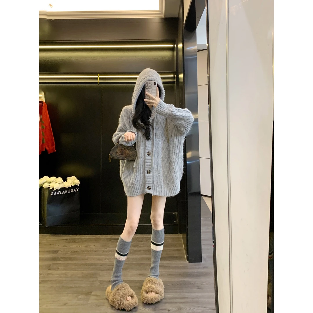 毛衣外套女秋季新款高级感超好看小个子慵懒风针织开衫上衣秋冬