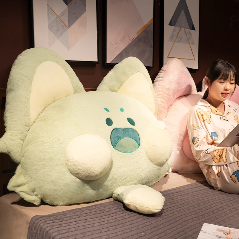网红嘟嘟猫床头靠垫软包大靠背垫榻榻米卧室儿童床上宿舍看书靠枕