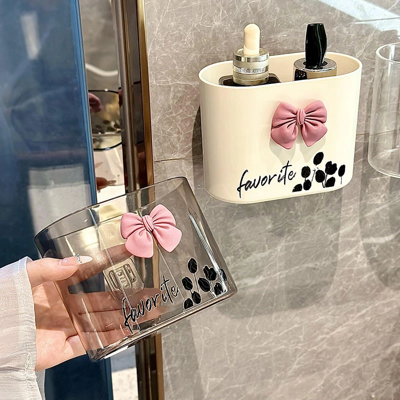 卫生间置物架浴室墙上架子厕所洗手台免打孔挂篮新款壁挂式收纳盒