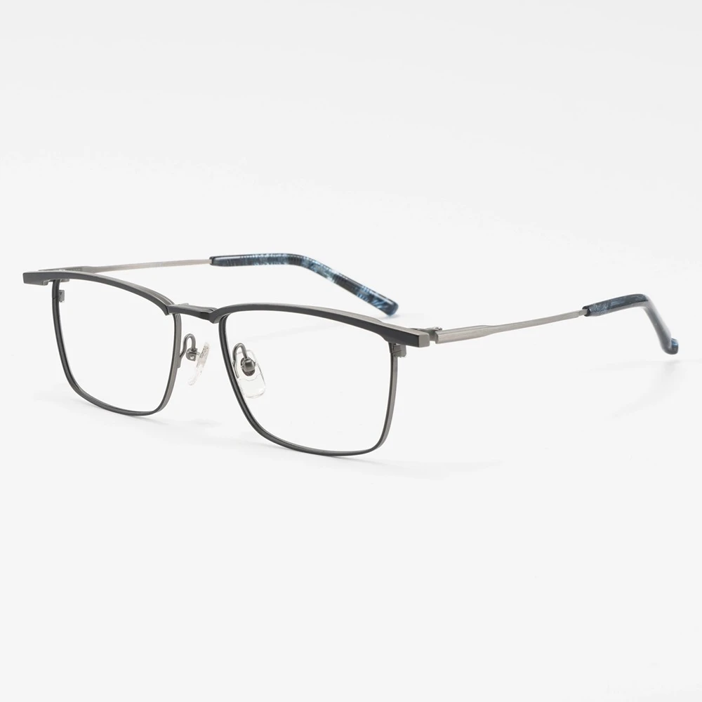 unicoloom 018 日系黑色眉毛架男款镜框大脸钛金属近视眼镜镜框