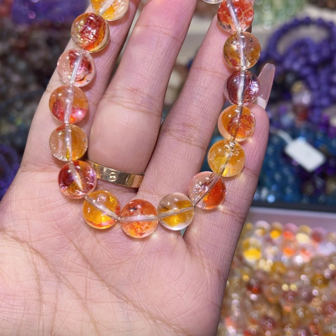 【闪购商品】烟晶手链银S925镶嵌何****）2780