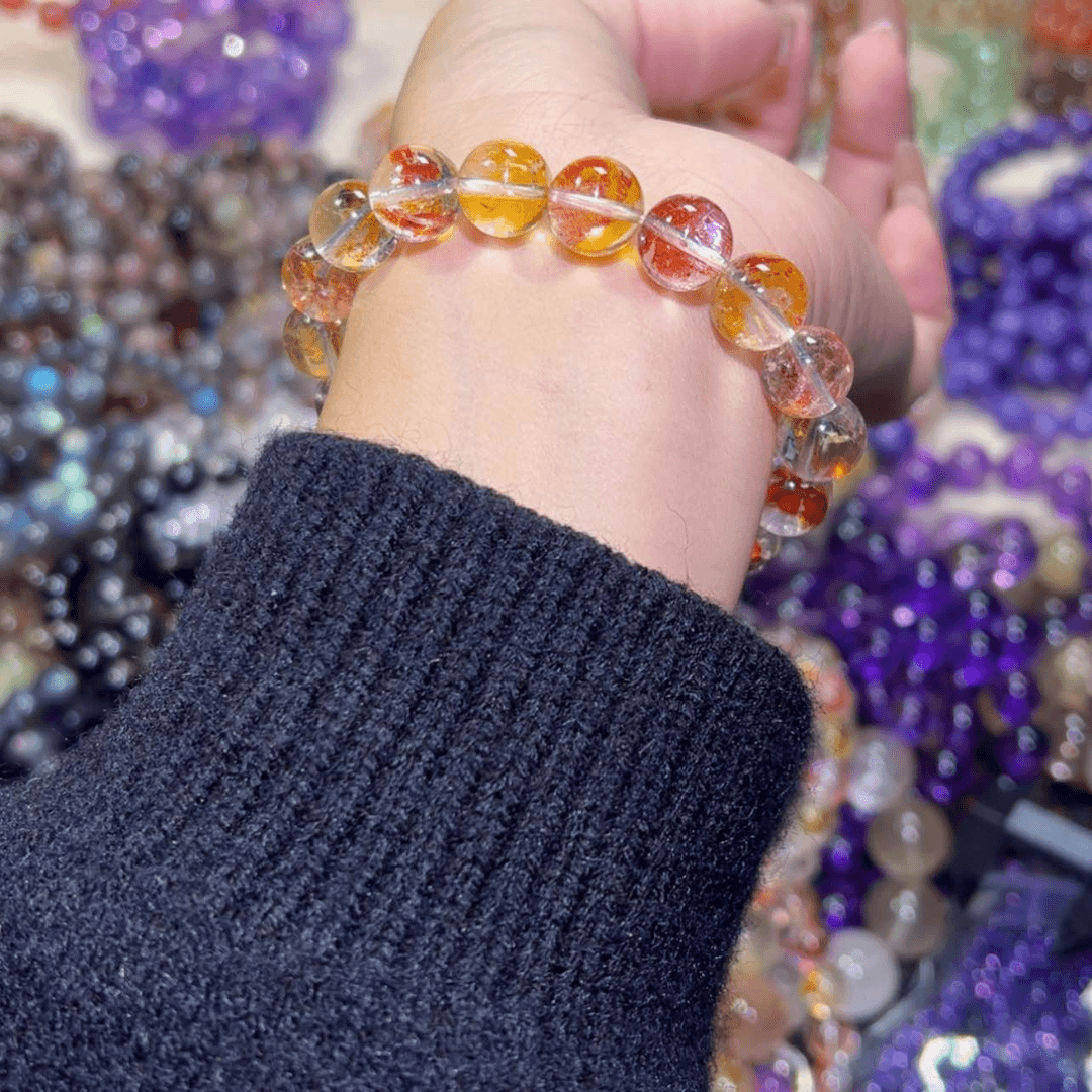 【闪购商品】烟晶手链银S925镶嵌普****豆2780