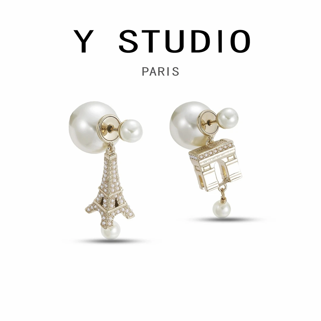 铜合金耳饰 【大妮专属】♠铁塔AB款耳环HTW0049