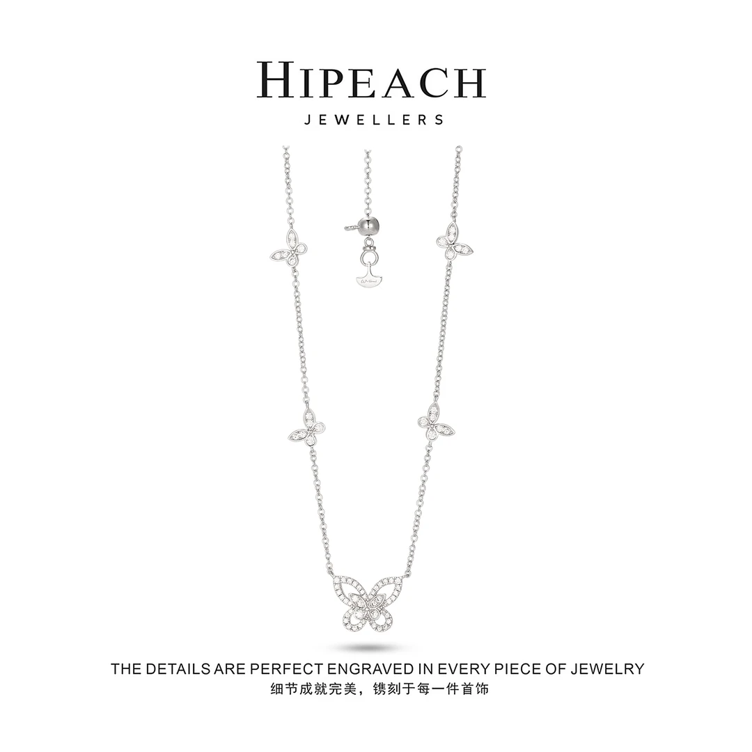 镀K金 漫天蝶舞蝴蝶项链HTZ0269