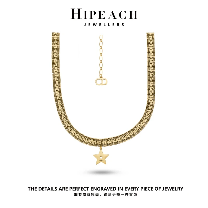 镀K金 ♠天天♠五角星时尚项链HTHX0005