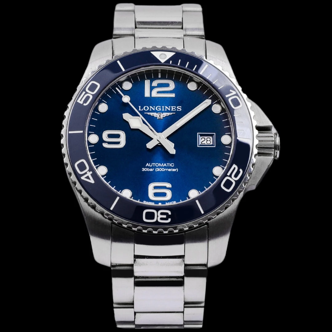 95新 Longines/浪琴 康卡斯 L3.782.4.96.6 自动机械 表径43mm