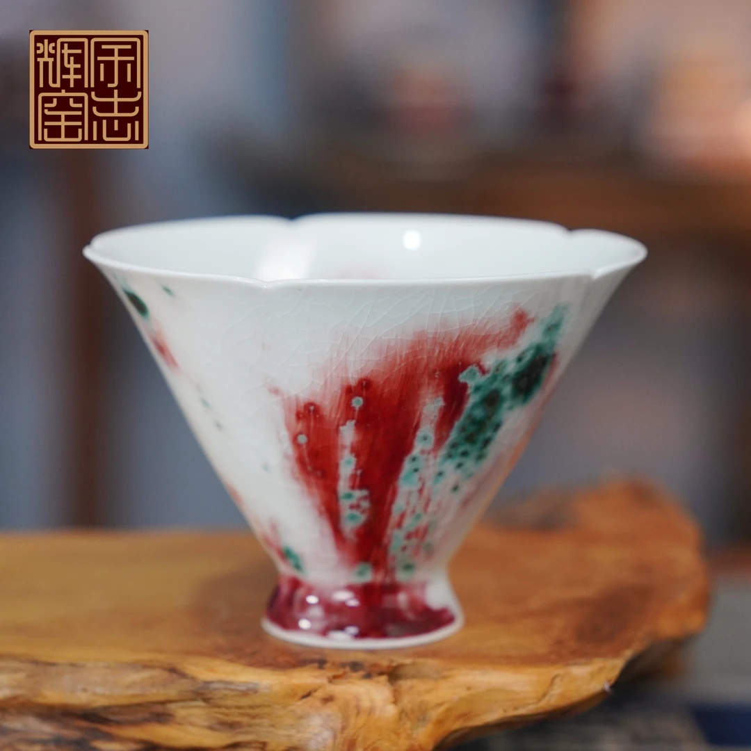 YUZHIHUIYAO/余志辉窑景德镇陶瓷美人醉主人杯手工非遗名窑高档