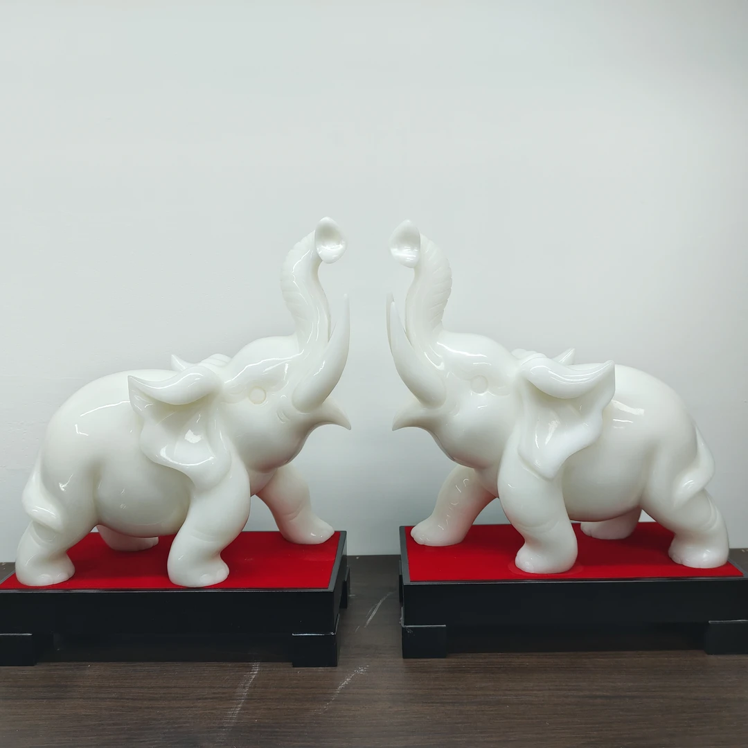 直播间付米链接家居摆件新中式玄关山水摆件桌面摆件博古架摆件