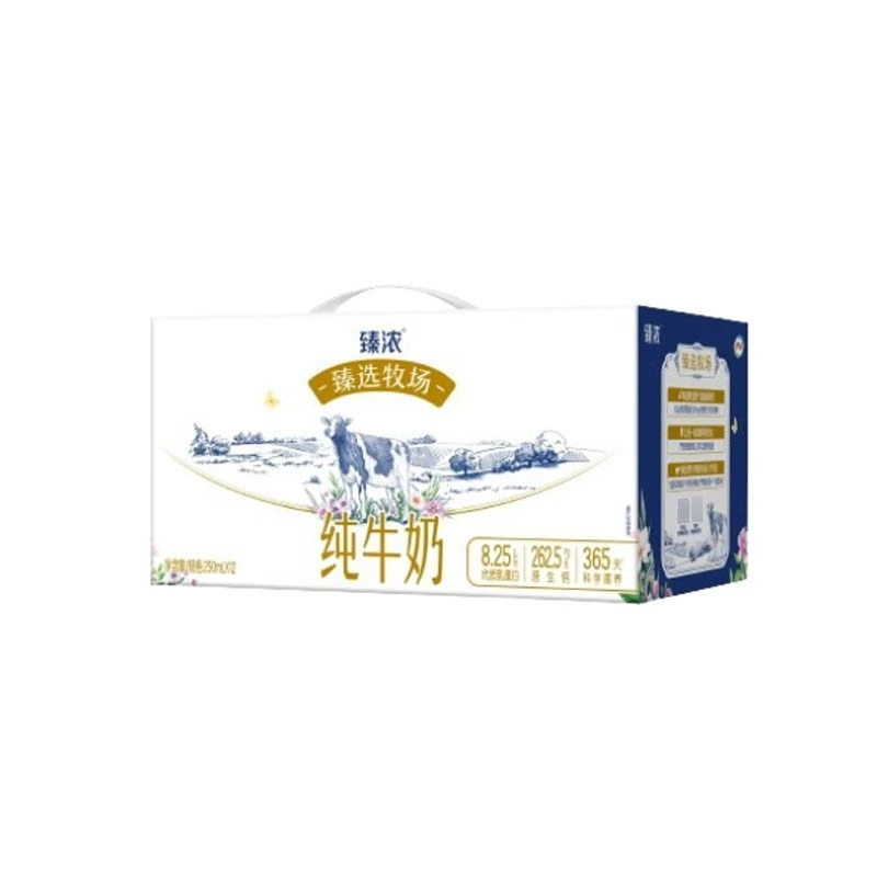 伊利臻浓 臻选牧场纯牛奶 250ml*12包/箱
