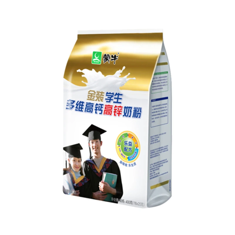 蒙牛 金装学生多维高钙高锌奶粉 400g/袋