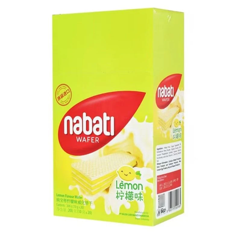 印尼纳宝帝   柠檬味威化饼干   200g/盒