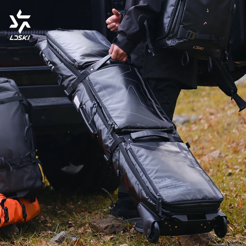 LDSKI凌冻雪TANK大轮款轮包滑雪带轮板包单双板通用板包