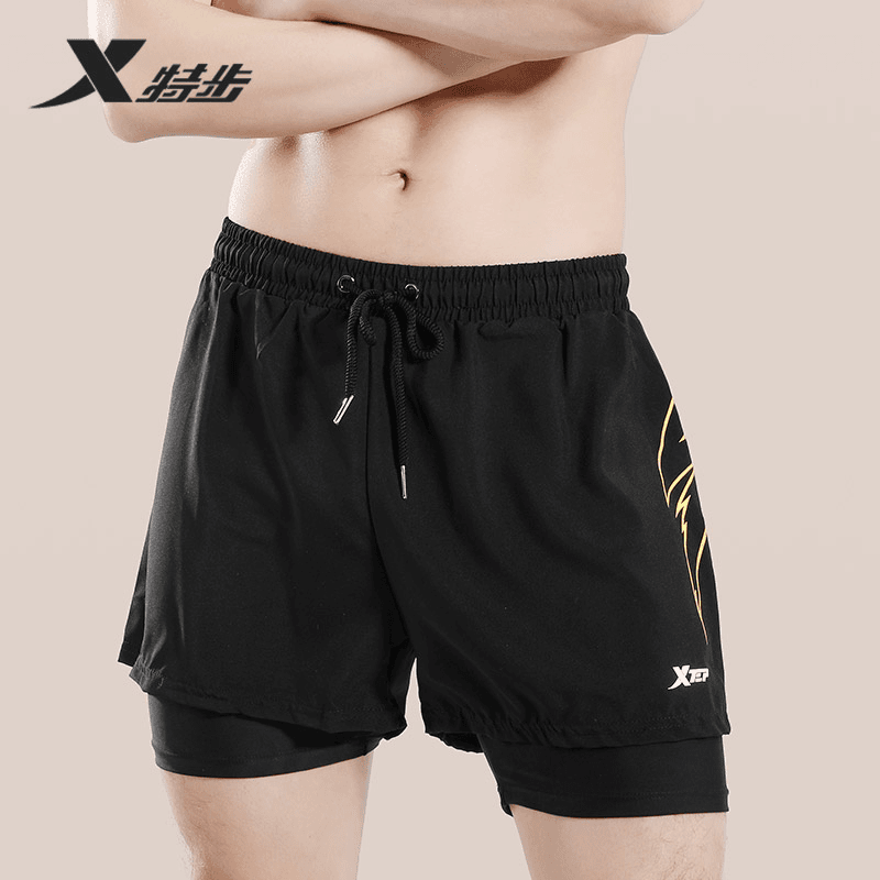 【超低福利章教练专享】特步速干男士游泳套装大码度假男款夏季泳裤