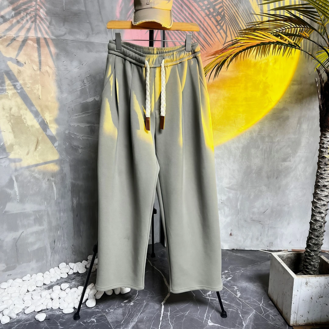 AceATTop阔腿韩版休闲香蕉裤慵懒宽松马蒂空气棉丁达尔同色系百搭