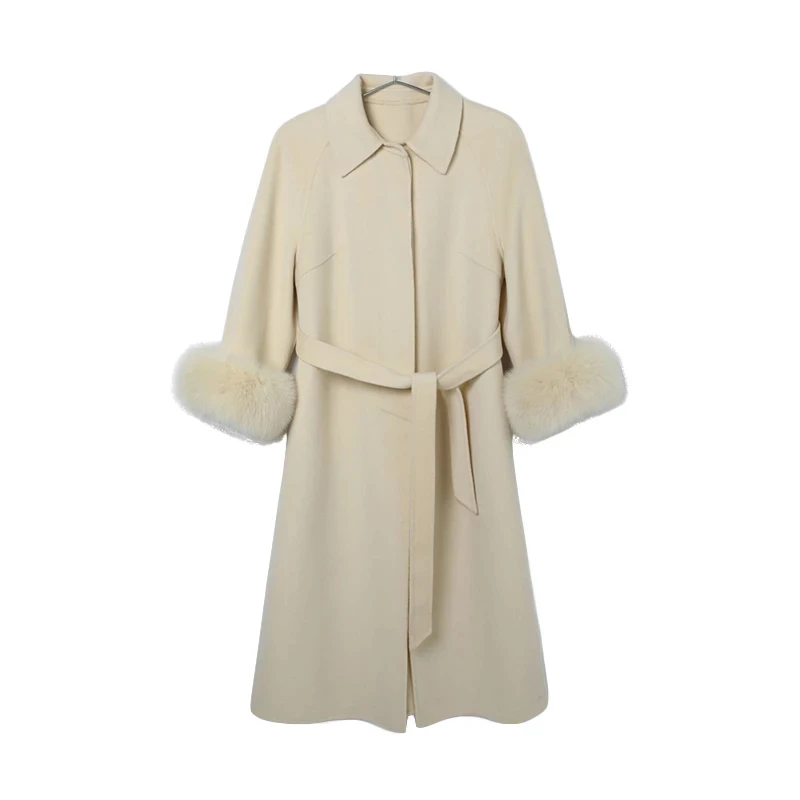 Z132奢华气质羊绒大衣