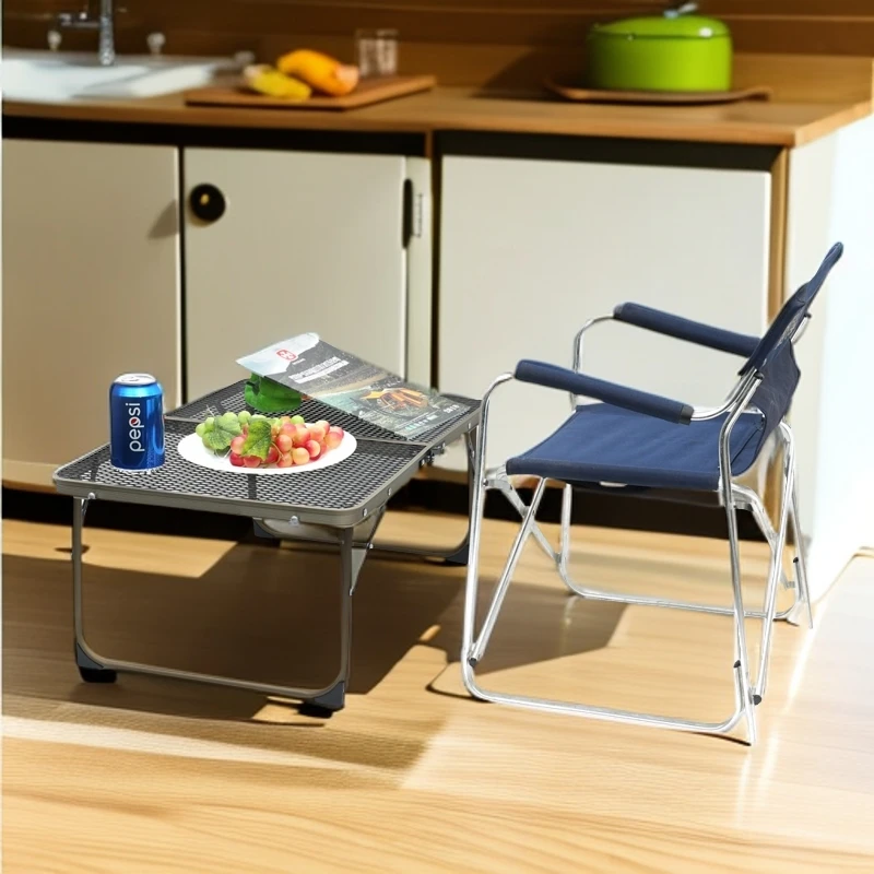 铝合金折叠桌户外钓鱼便携式露营野餐便携折叠桌