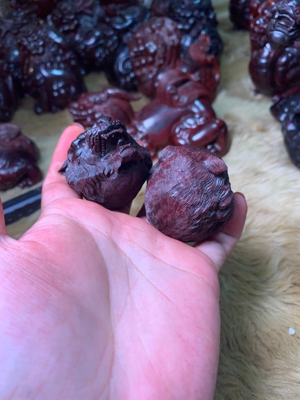 湘工云天手作印度小叶紫檀虎头