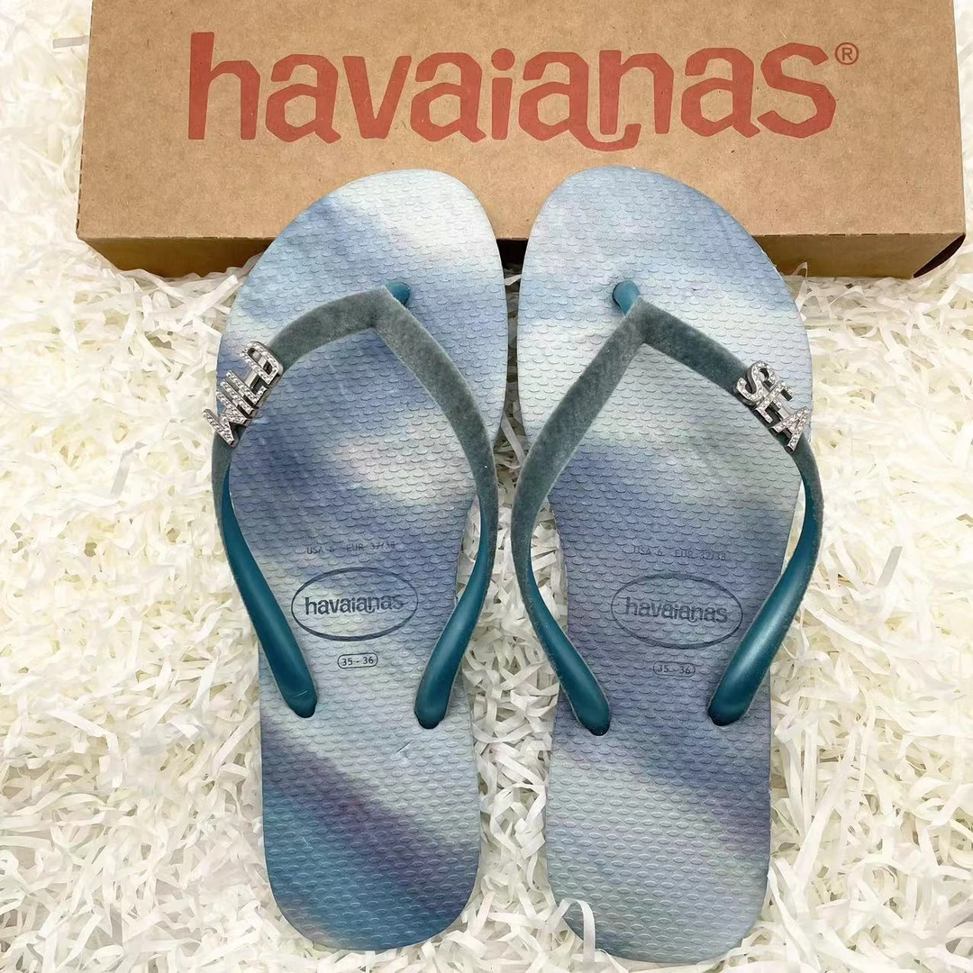 havaianas人字拖女slim atlantis饰品金属时尚舒适防滑沙滩休闲
